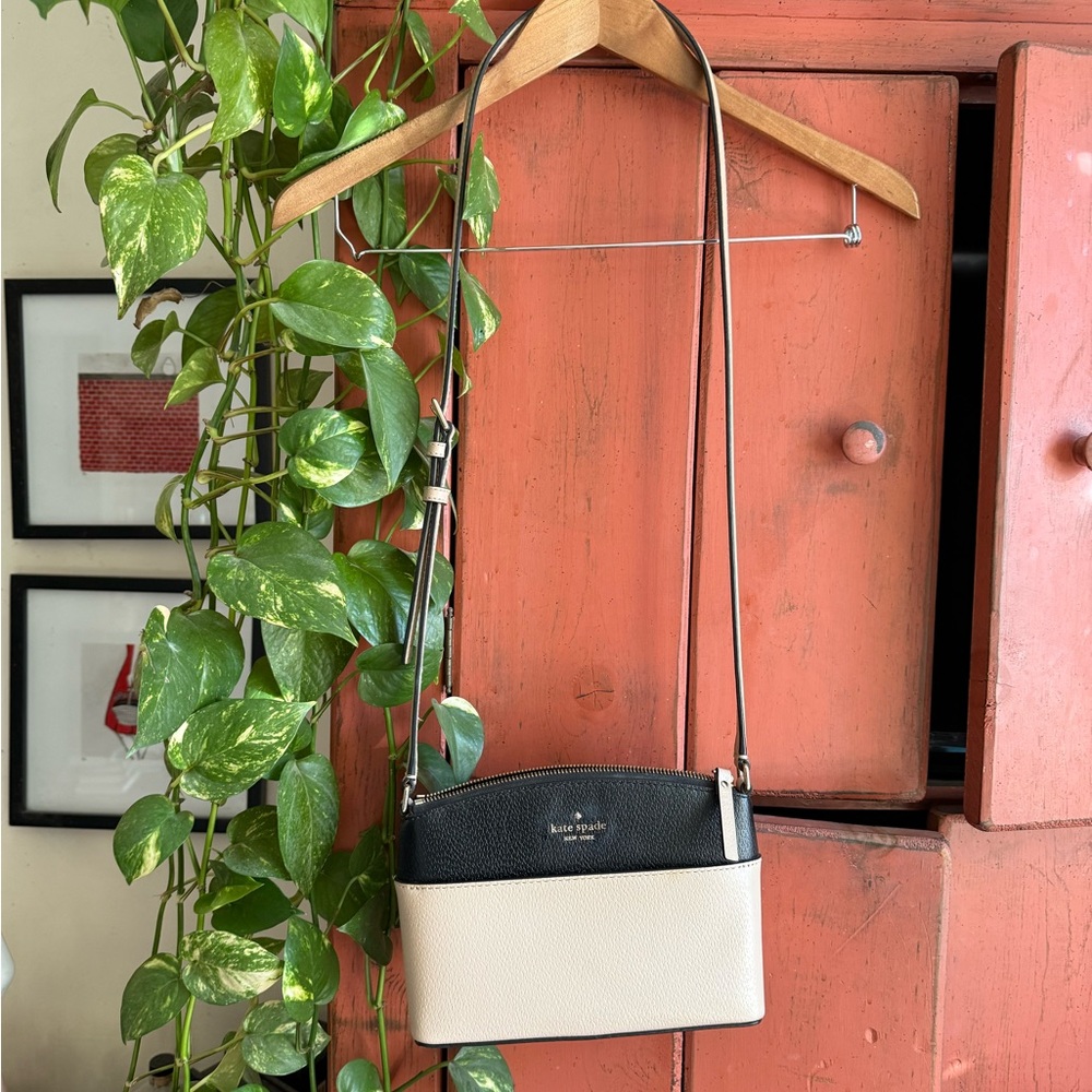 Kate Spade Black and Cream Crossbody Bag